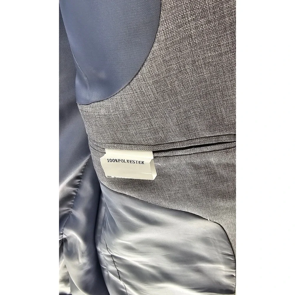 Turetrendy Blazer Sport‎ Coat Mens Large Light Blue Grey New Two Button Lined